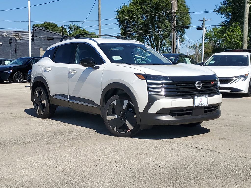 Aspen White Tricoat 2026 Nissan Kicks SR AWD SUV / Crossover All-Wheel Drive Continuously Variable Transmission