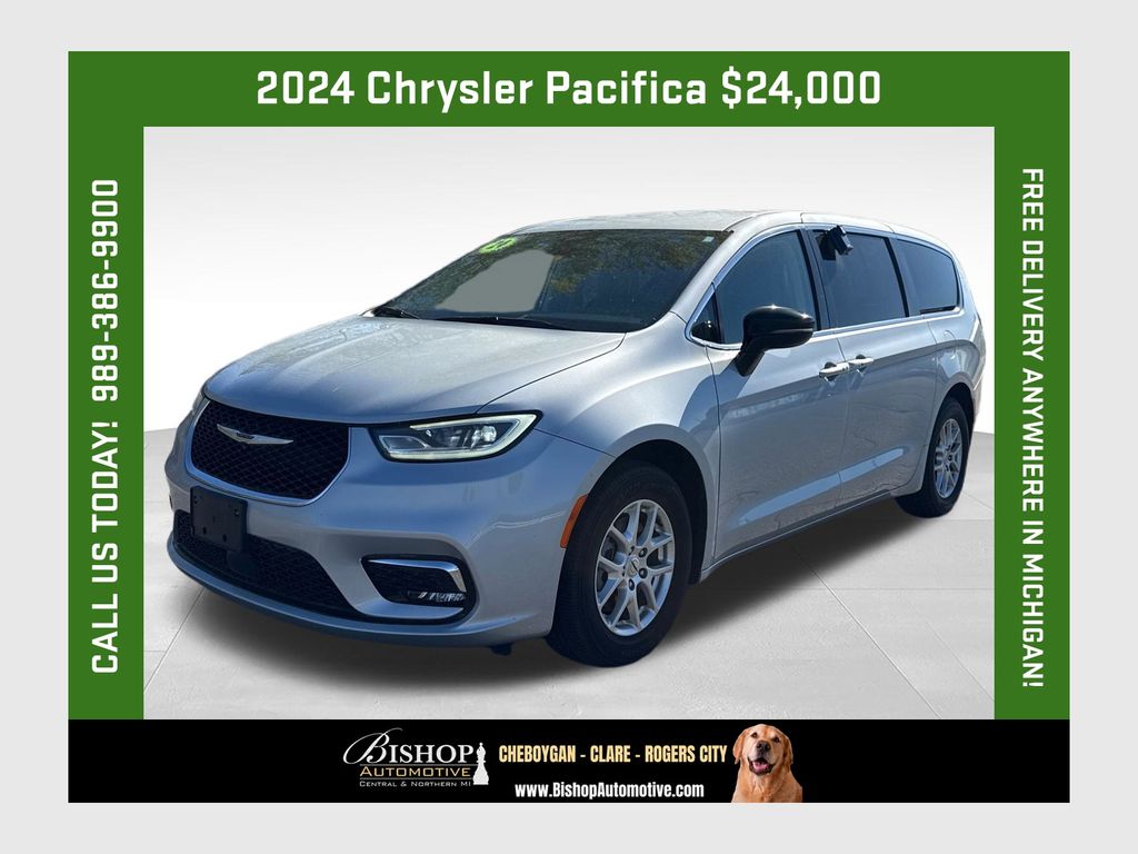 Silver Mist Clearcoat 2024 Chrysler Pacifica Minivan Front-Wheel Drive 9-Speed Automatic