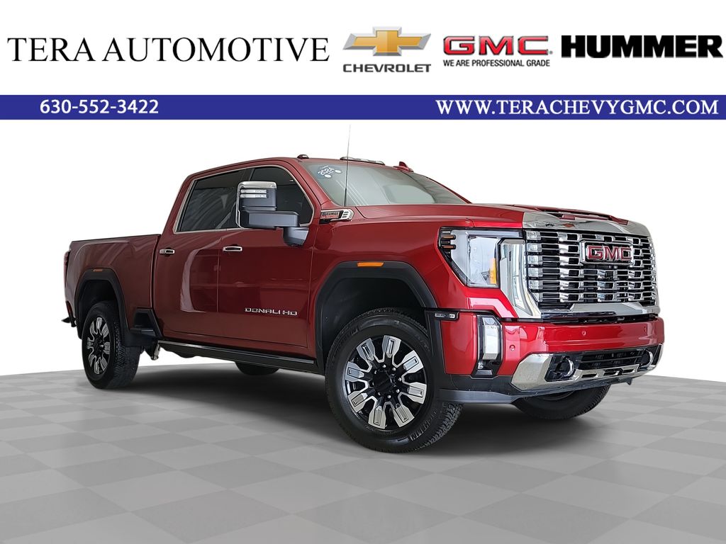 Volcanic Red 2024 GMC Sierra 3500HD Pickup Truck Four-Wheel Drive Automatic