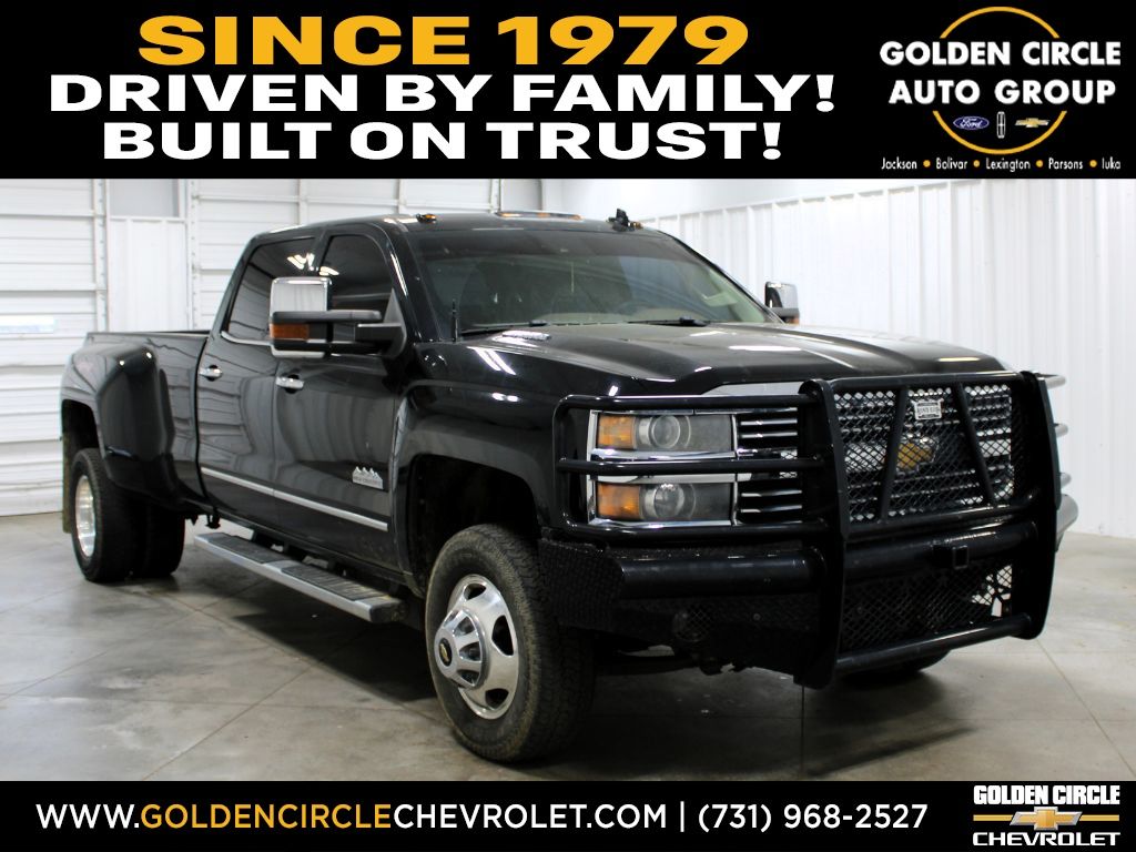 Black 2015 Chevrolet Silverado 3500HD High Country Crew Cab 4WD Pickup Truck Four-Wheel Drive 6-Speed Automatic