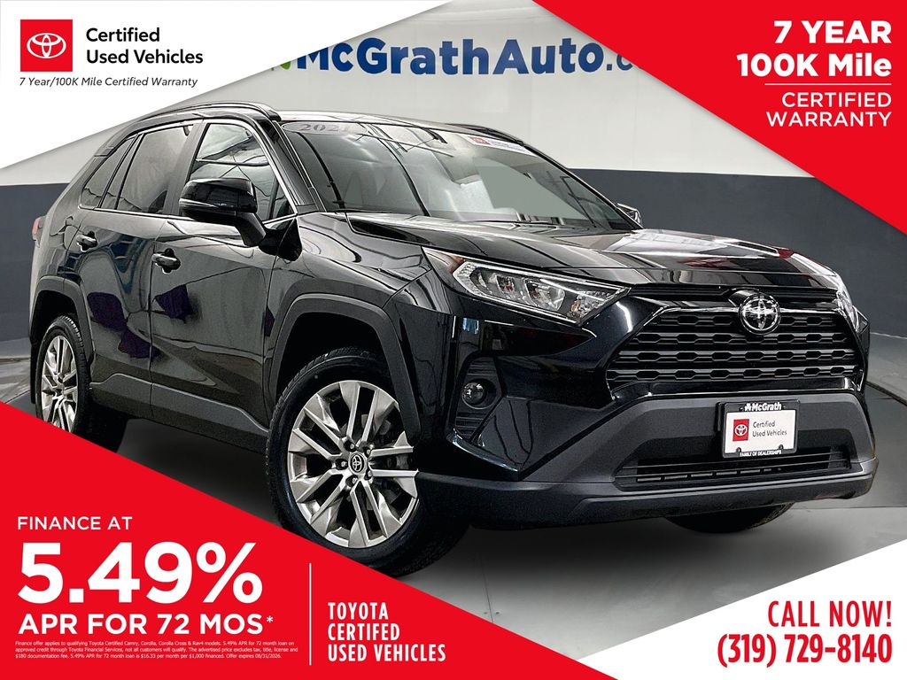 Midnight Black Metallic 2021 Toyota RAV4 SUV / Crossover All-Wheel Drive 8-Speed Automatic