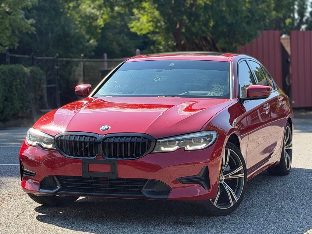 Melbourne Red Metallic 2021 BMW 3 Series Sedan All-Wheel Drive 8-Speed Automatic