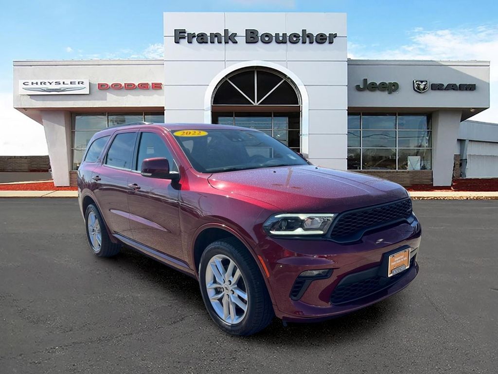 Octane Red Pearlcoat 2022 Dodge Durango GT Plus AWD SUV / Crossover All-Wheel Drive 8-Speed Automatic