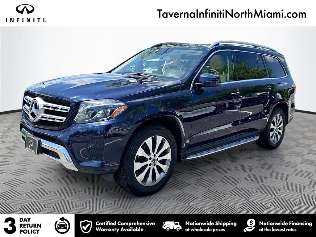Lunar Blue Metallic 2018 Mercedes-Benz GLS 450 4MATIC SUV / Crossover All-Wheel Drive 9-Speed Automatic
