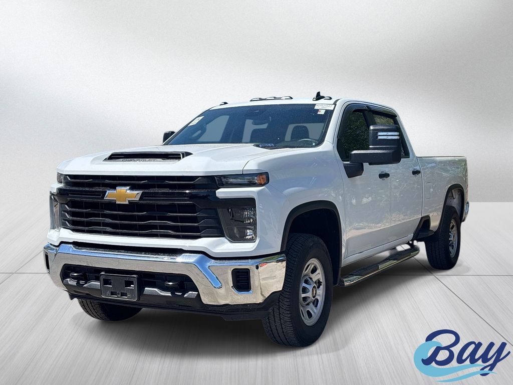 Summit White 2024 Chevrolet Silverado 3500HD Work Truck Crew Cab LB 4WD Pickup Truck Four-Wheel Drive Automatic