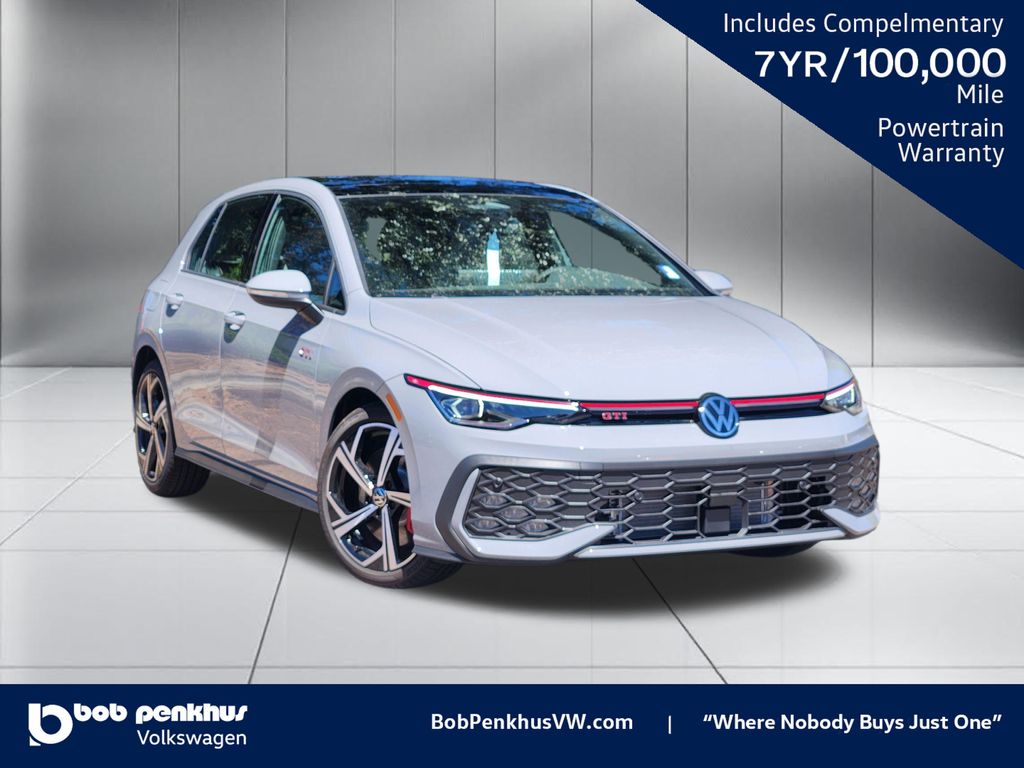 Moonstone Gray 2026 Volkswagen Golf GTI Hatchback Front-Wheel Drive 7-Speed Dual Clutch
