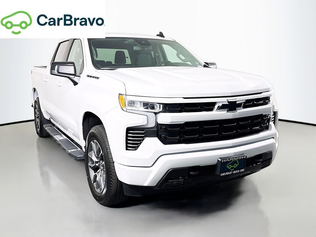 Summit White 2023 Chevrolet Silverado 1500 Pickup Truck Four-Wheel Drive Automatic