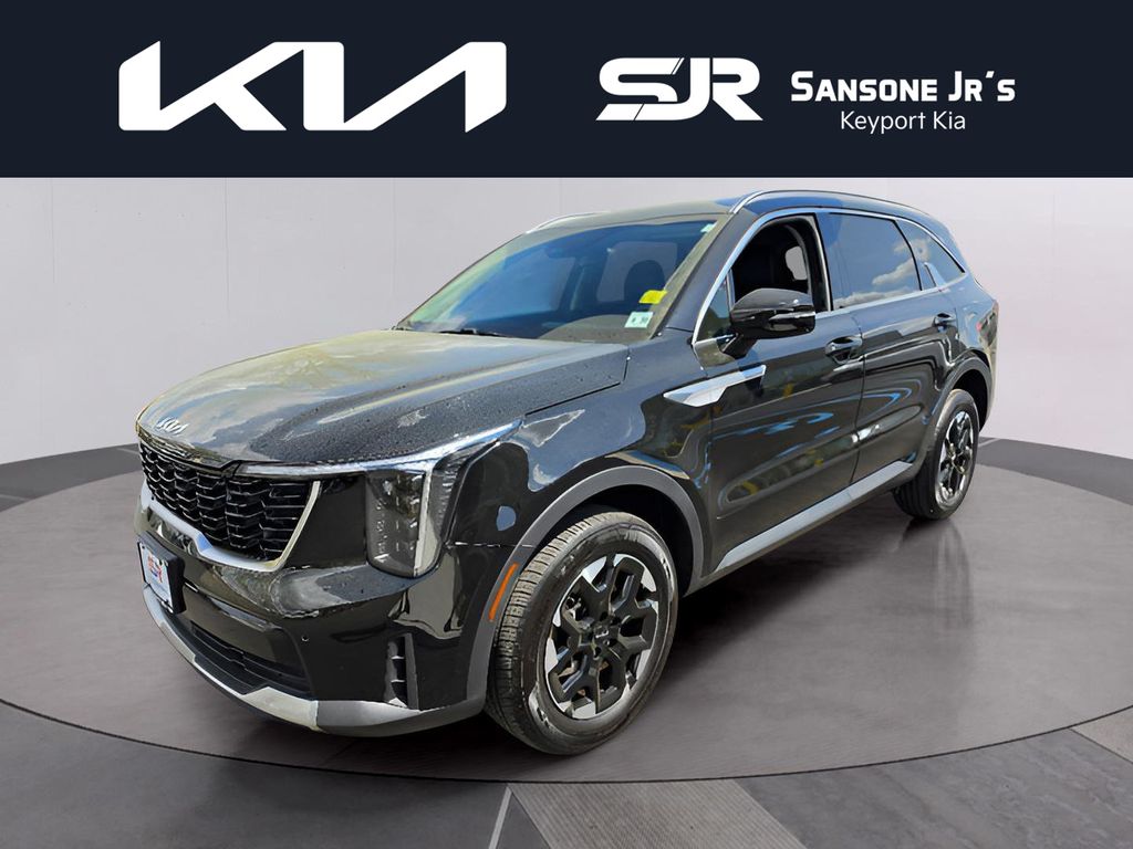 Ebony Black 2025 Kia Sorento SUV / Crossover All-Wheel Drive 8-Speed Automatic