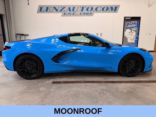 Rapid Blue 2024 Chevrolet Corvette Coupe Rear-Wheel Drive 8-Speed Dual Clutch