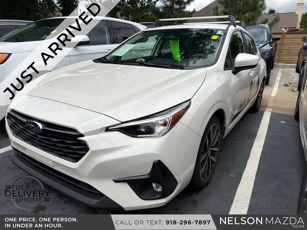 Crystal White Pearl 2024 Subaru Impreza Wagon All-Wheel Drive Continuously Variable Transmission