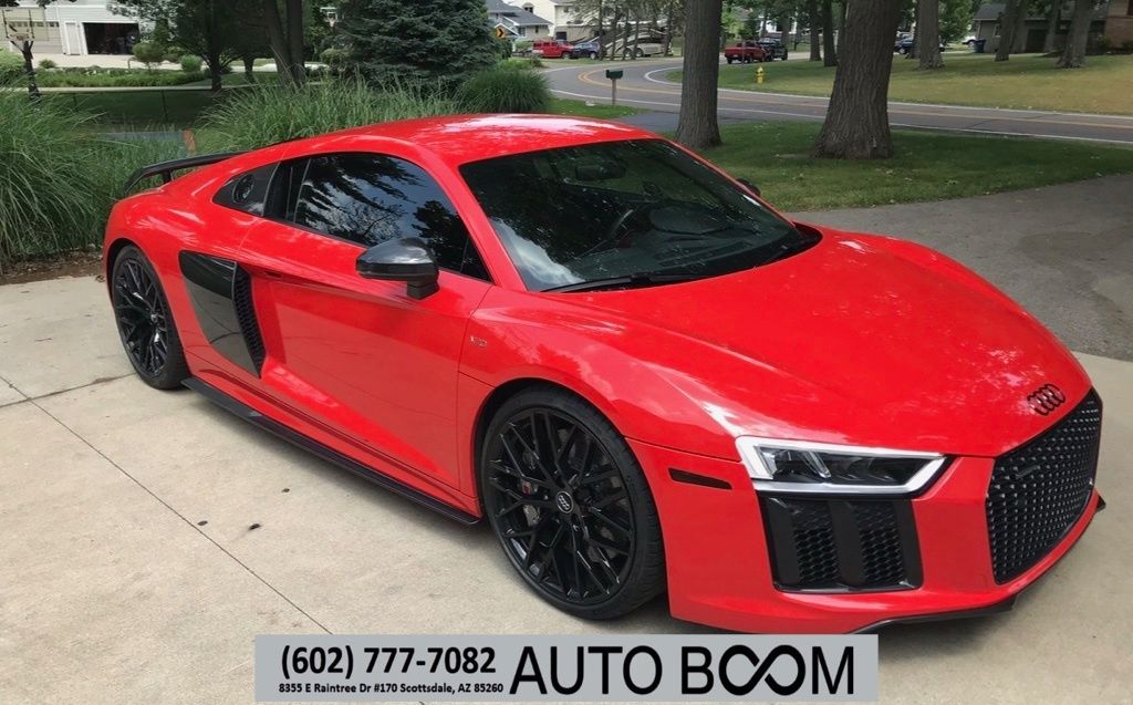 Red 2017 Audi R8 quattro V10 Plus Coupe AWD Coupe All-Wheel Drive 7-Speed Automatic