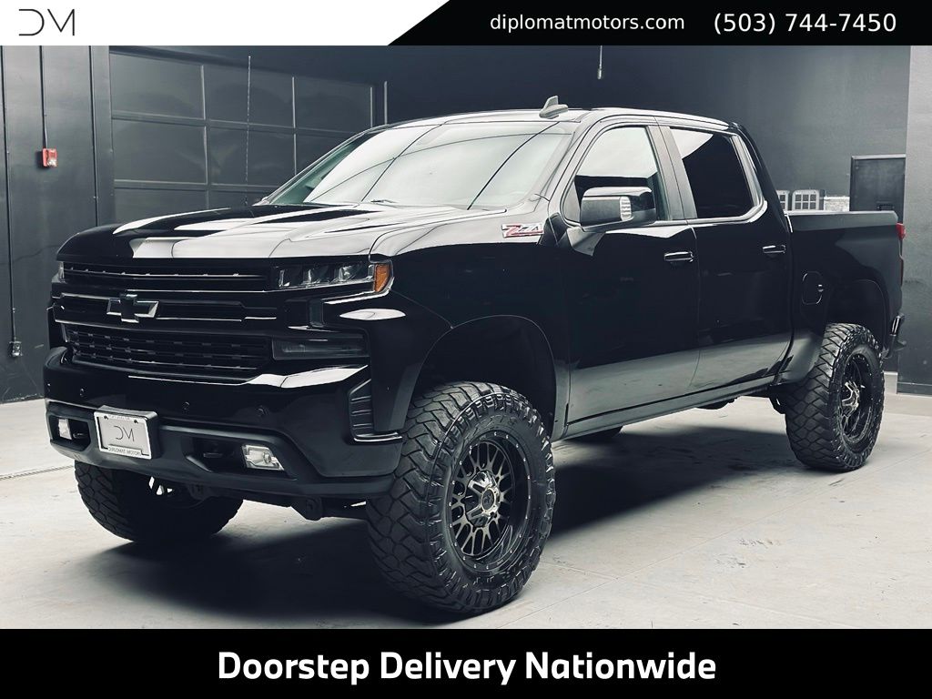 Black 2020 Chevrolet Silverado 1500 Pickup Truck Four-Wheel Drive 8-Speed Automatic