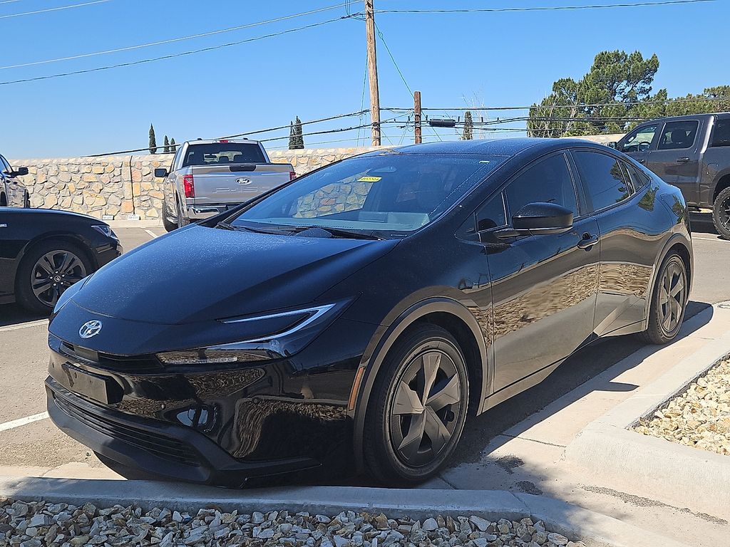 Midnight Black Metallic 2023 Toyota Prius LE FWD Hatchback Front-Wheel Drive Continuously Variable Transmission