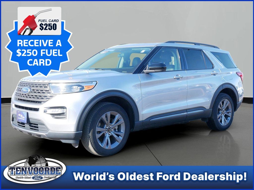 Silver Metallic 2022 Ford Explorer XLT AWD SUV / Crossover All-Wheel Drive Automatic