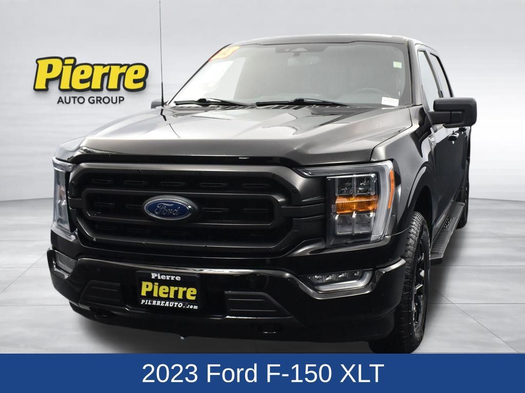 Black Metallic 2023 Ford F-150 XLT SuperCrew 4WD Pickup Truck Four-Wheel Drive Automatic