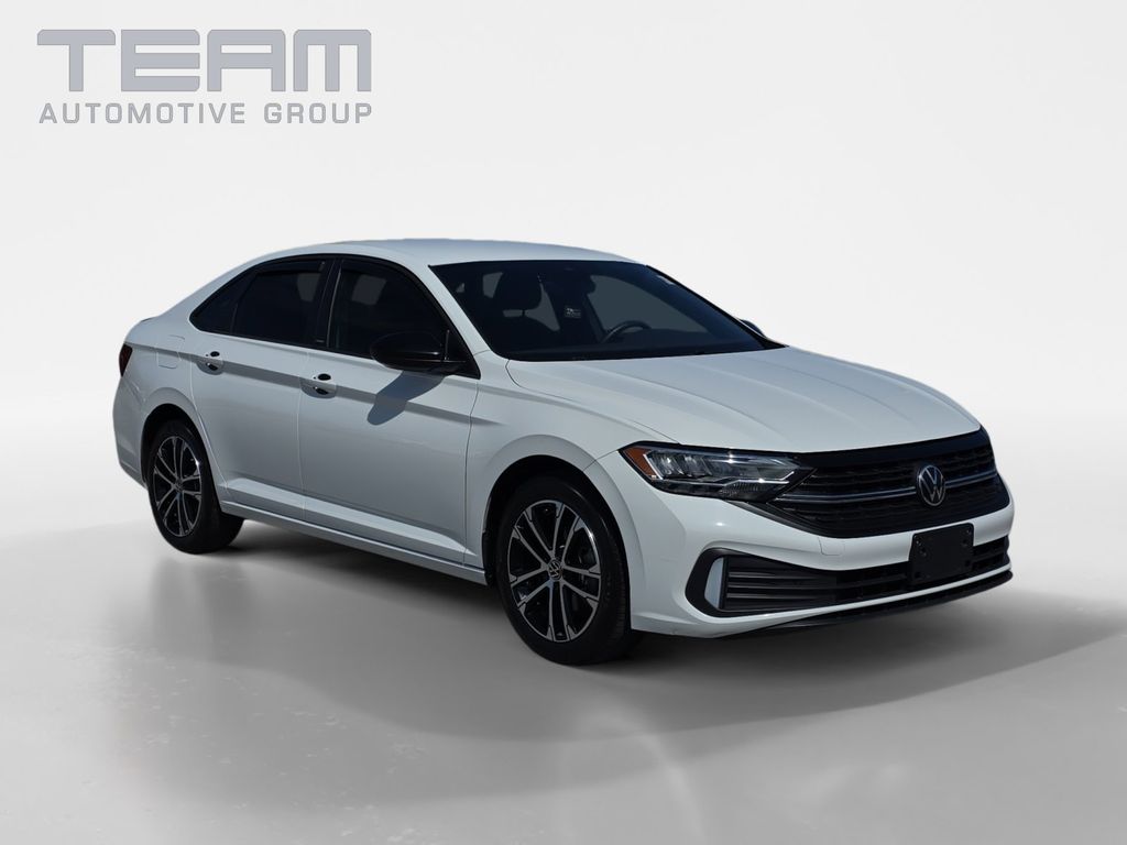 Pure White 2024 Volkswagen Jetta Sport FWD Sedan Front-Wheel Drive 6-Speed Manual