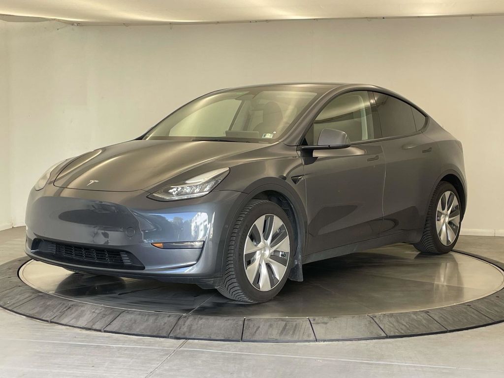 Gray 2022 Tesla Model Y SUV / Crossover All-Wheel Drive 1-Speed Automatic