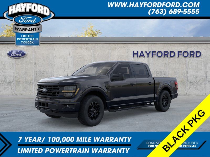 Agate Black Metallic 2026 Ford F-150 XLT SuperCrew 4WD Pickup Truck Four-Wheel Drive Automatic