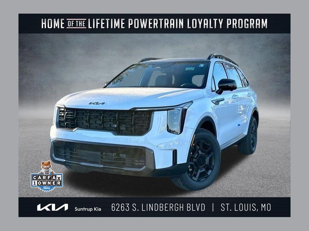 Glacial White Pearl 2025 Kia Sorento SUV / Crossover All-Wheel Drive 8-Speed Dual Clutch
