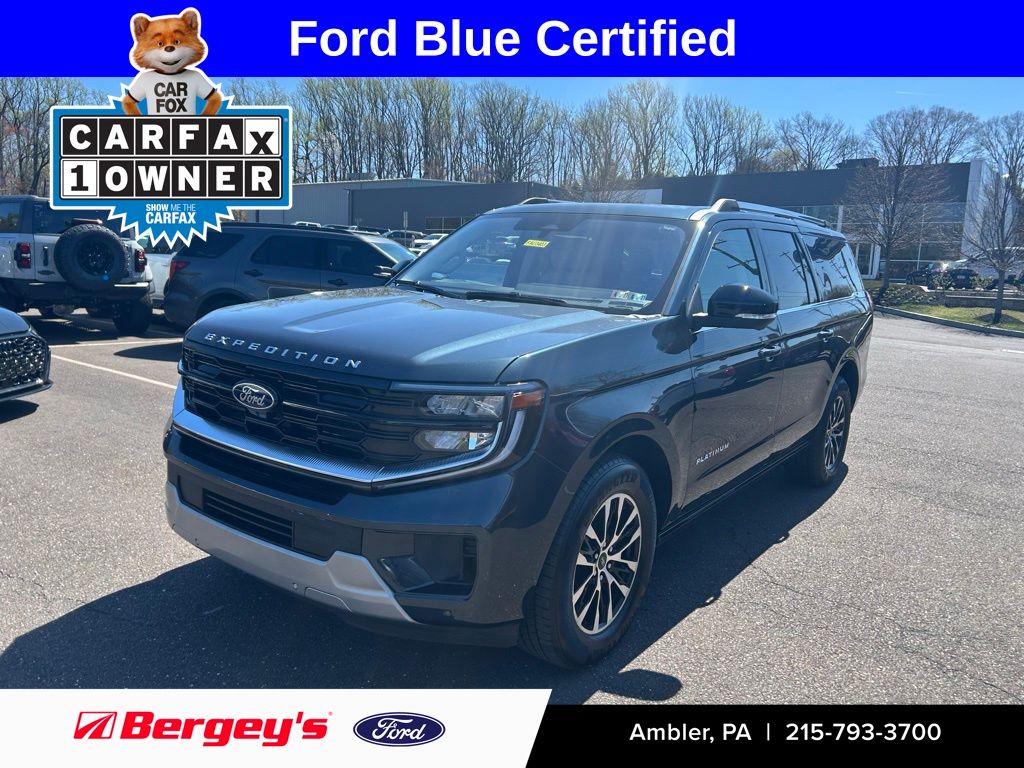 Blue Metallic 2025 Ford Expedition MAX Platinum 4WD SUV / Crossover Four-Wheel Drive Automatic