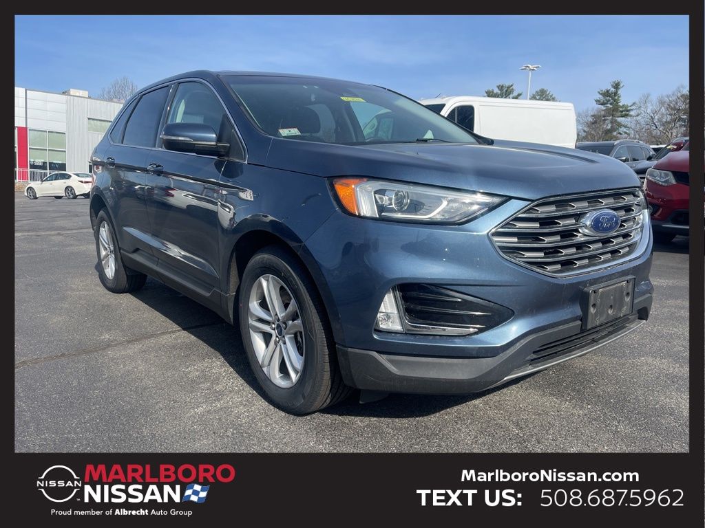 Blue Metallic 2019 Ford Edge SEL AWD SUV / Crossover All-Wheel Drive 8-Speed Automatic
