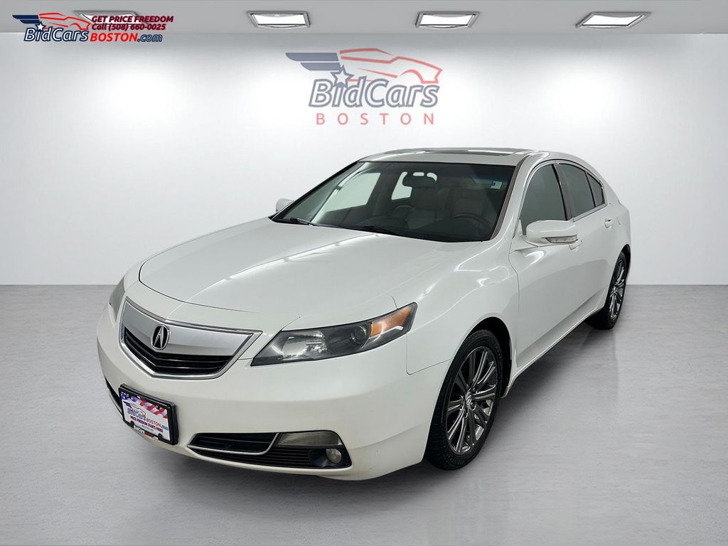 White 2014 Acura TL Sedan Front-Wheel Drive 6-Speed Automatic