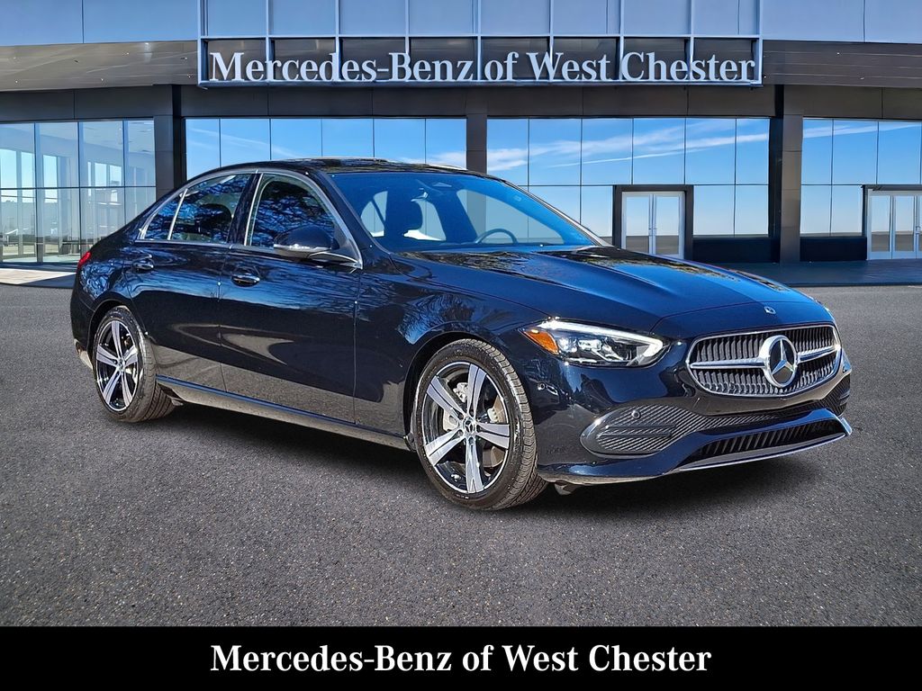 Black 2025 Mercedes-Benz C-Class Sedan All-Wheel Drive 9-Speed Automatic