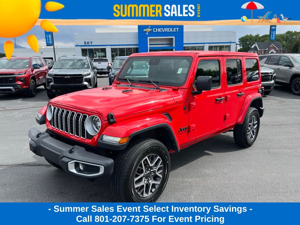 Firecracker Red Clearcoat 2025 Jeep Wrangler SUV / Crossover Four-Wheel Drive 8-Speed Automatic