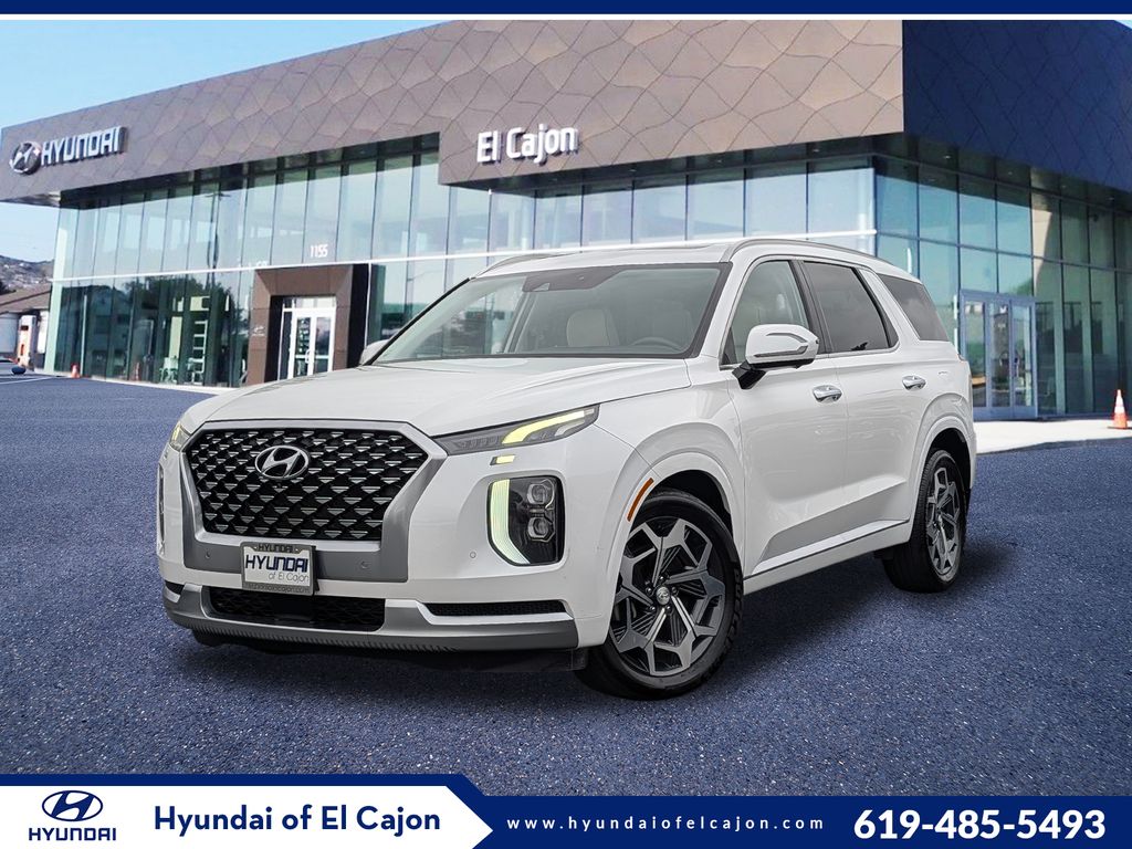 Hyper White 2021 Hyundai Palisade SUV / Crossover All-Wheel Drive 8-Speed Automatic