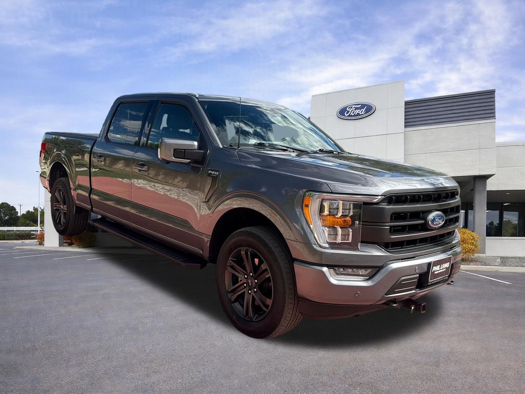 Gray Metallic 2022 Ford F-150 Pickup Truck Four-Wheel Drive Automatic