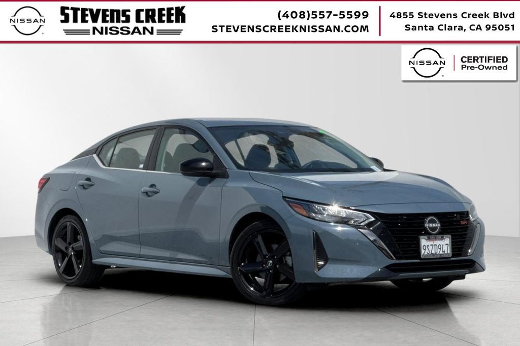 Atlantic Gray Metallic 2024 Nissan Sentra Sedan Front-Wheel Drive Continuously Variable Transmission