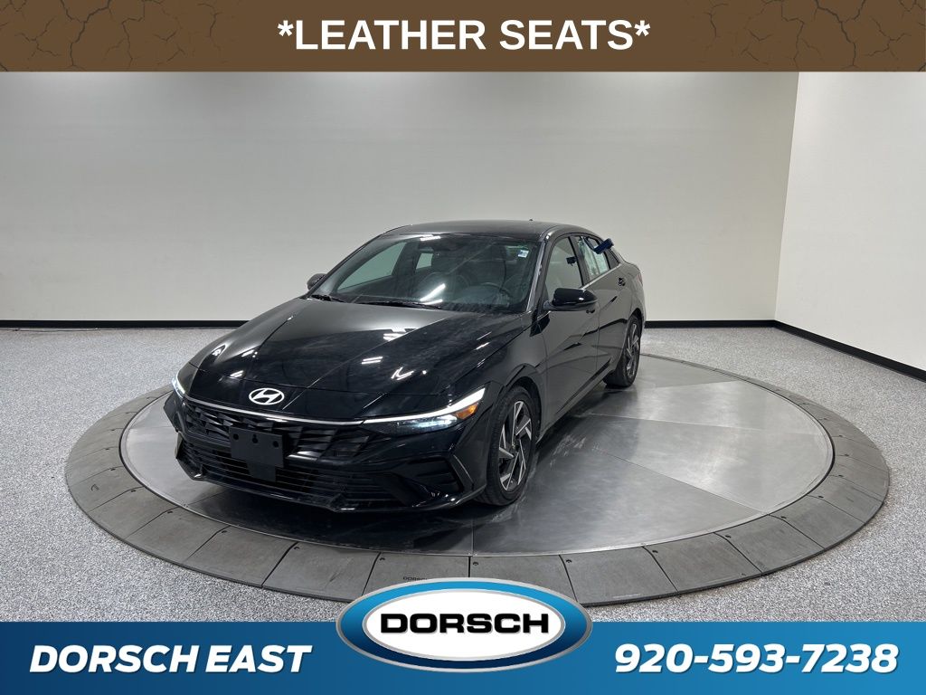 Abyss Black 2025 Hyundai Elantra Hybrid Limited FWD Sedan Front-Wheel Drive 6-Speed Dual Clutch