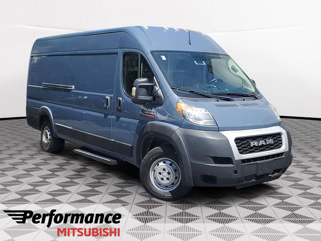 Blue 2021 RAM ProMaster 3500 159 High Roof Extended Cargo Van FWD Van Front-Wheel Drive 6-Speed Automatic