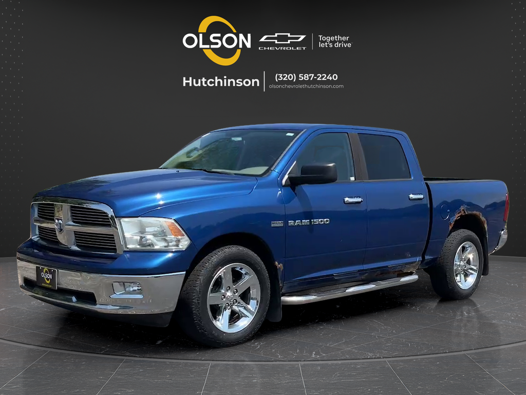 Deep Water Blue Pearlcoat 2011 RAM 1500 Pickup Truck Four-Wheel Drive 5-Speed Automatic