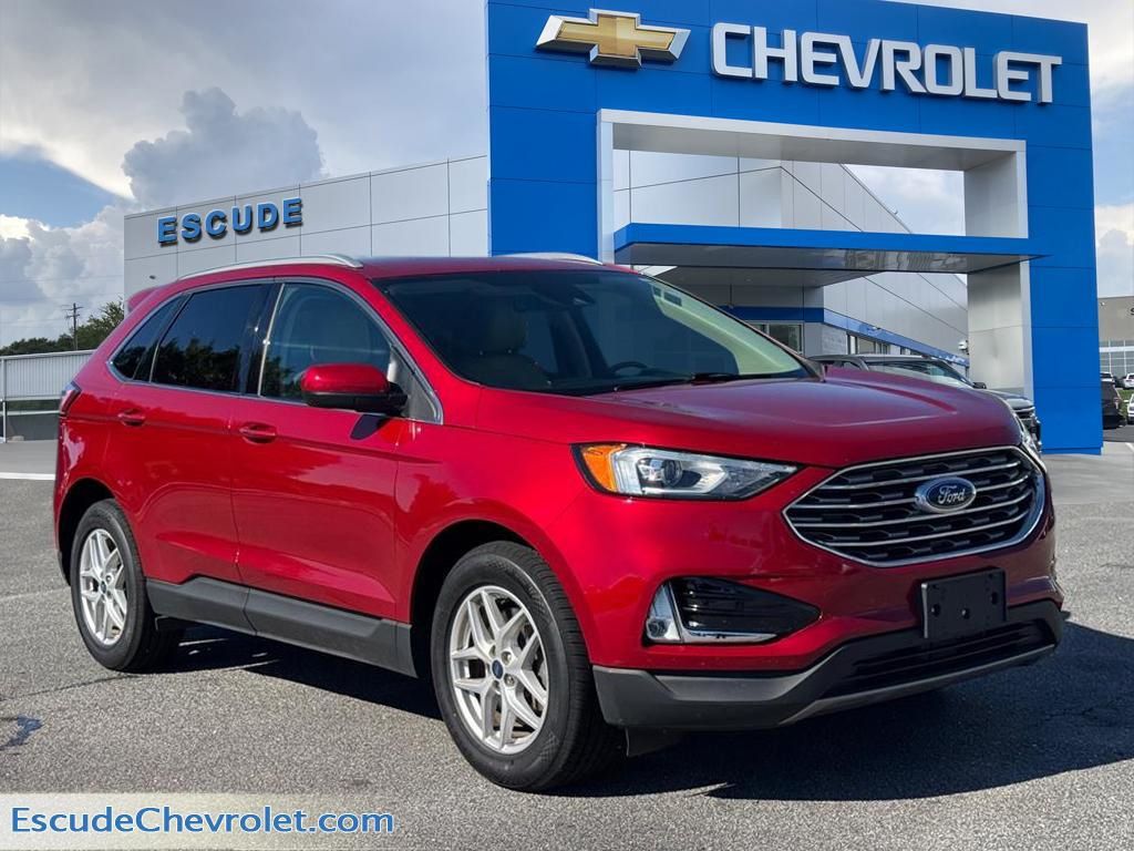 Red Metallic 2021 Ford Edge SUV / Crossover Front-Wheel Drive 8-Speed Automatic