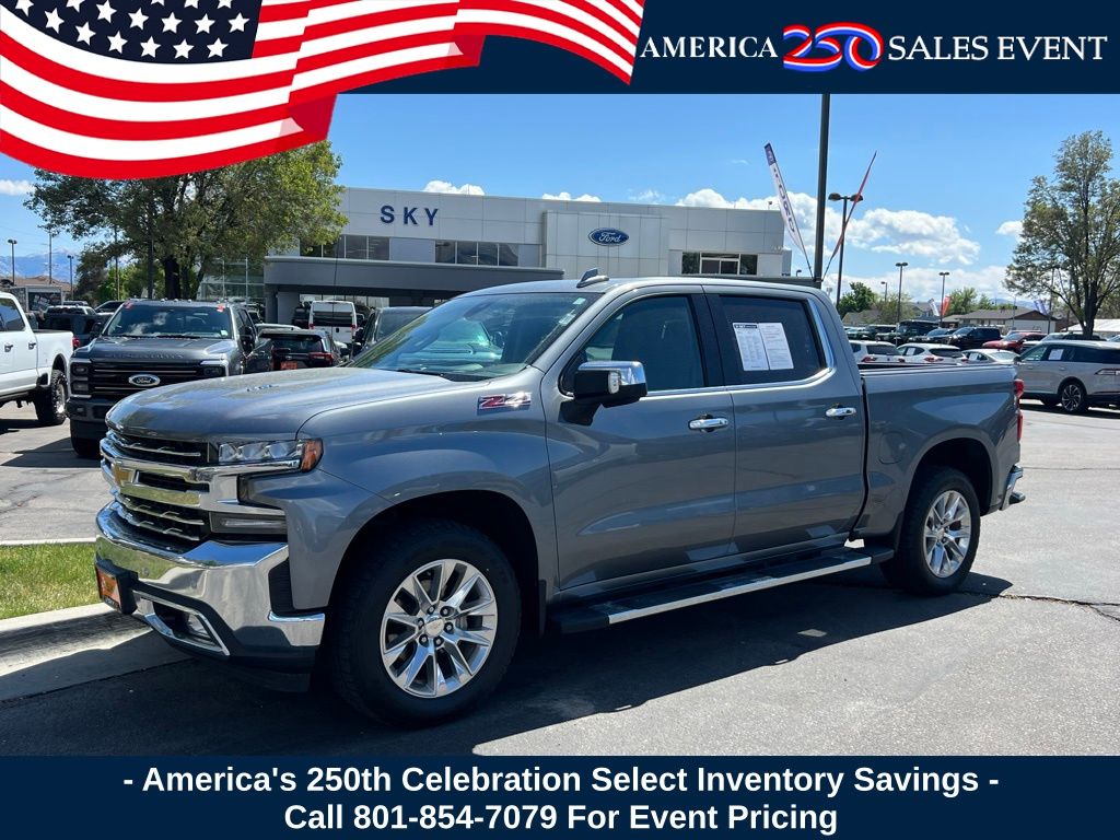 Gray (Satin Steel Metallic) 2020 Chevrolet Silverado 1500 Pickup Truck Four-Wheel Drive Automatic