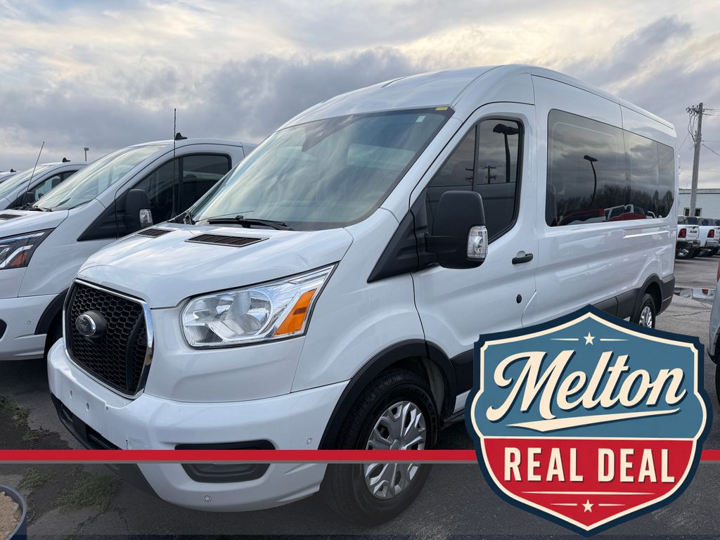 Oxford White 2021 Ford Transit Passenger Van Rear-Wheel Drive