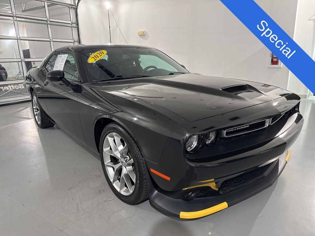 Pitch Black Clearcoat 2020 Dodge Challenger GT RWD Coupe Rear-Wheel Drive 8-Speed Automatic