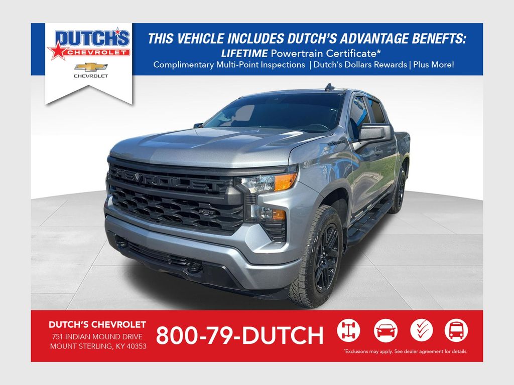 Sterling Gray Metallic 2023 Chevrolet Silverado 1500 Pickup Truck Four-Wheel Drive 8-Speed Automatic