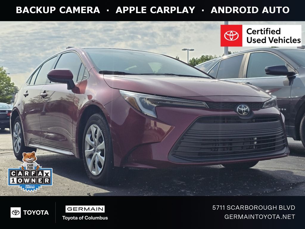 Pearl 2026 Toyota Corolla Hybrid Sedan Front-Wheel Drive Continuously Variable Transmission