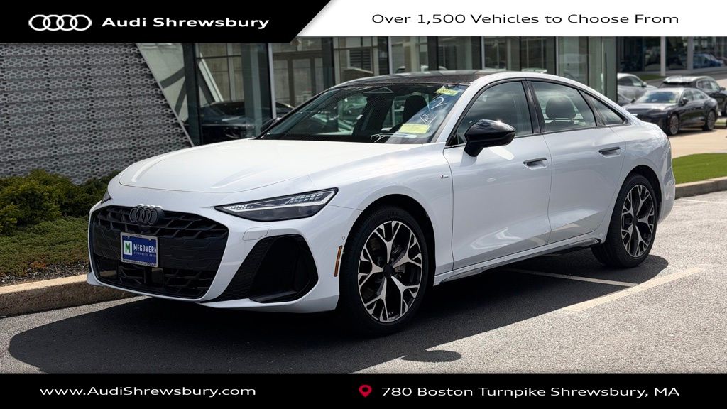 Glacier White 2026 Audi A6 quattro Progressiv 55 TFSI Sedan 7-Speed Automatic