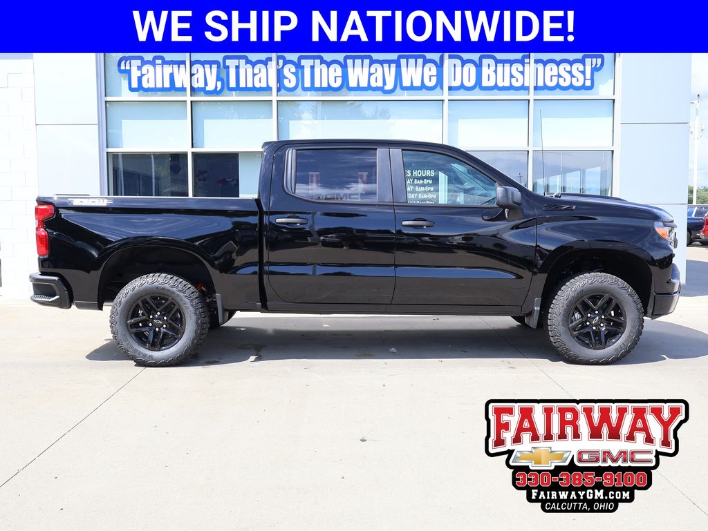 Black 2026 Chevrolet Silverado 1500 Pickup Truck Four-Wheel Drive Automatic