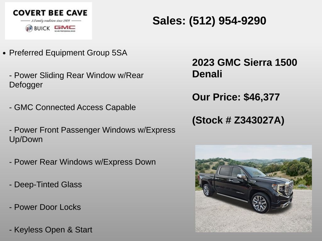Used Car 2023 Gmc Sierra 1500  Denali For Sale Under $50,000 In Austin, Texas