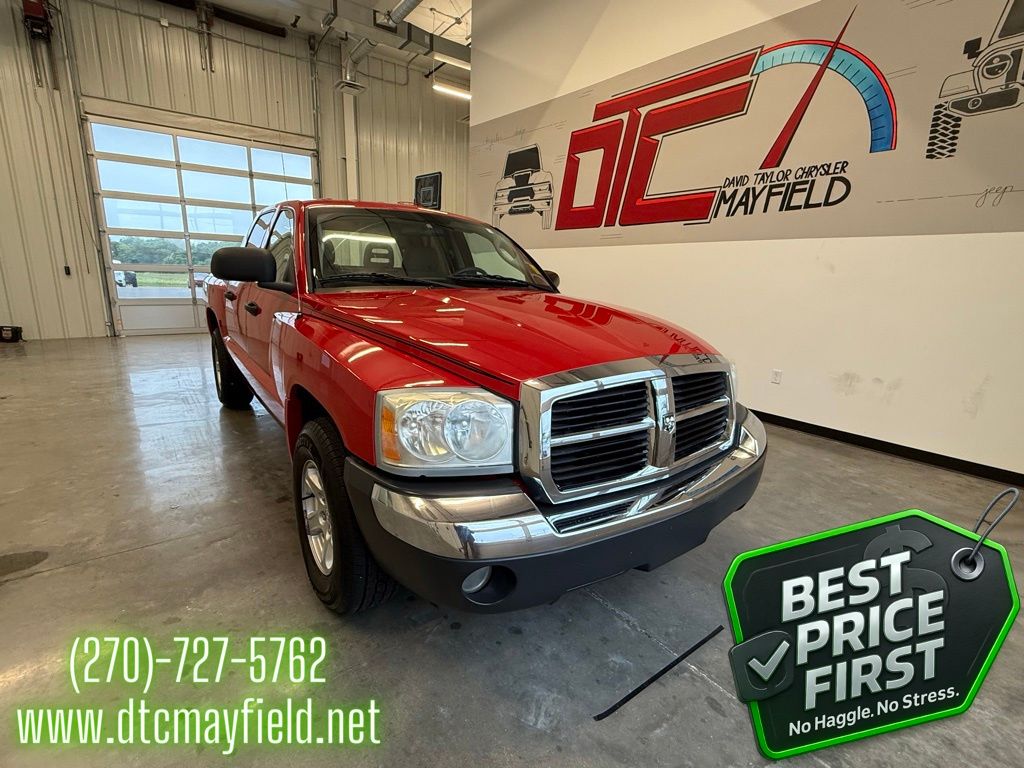 Flame Red 2005 Dodge Dakota SLT Quad Cab RWD Pickup Truck Rear-Wheel Drive 4-Speed Automatic