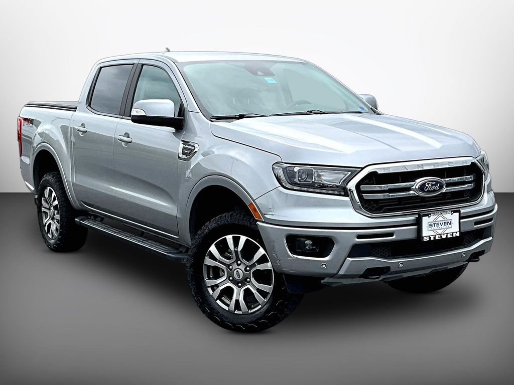 Iconic Silver Metallic 2021 Ford Ranger Pickup Truck Four-Wheel Drive Automatic
