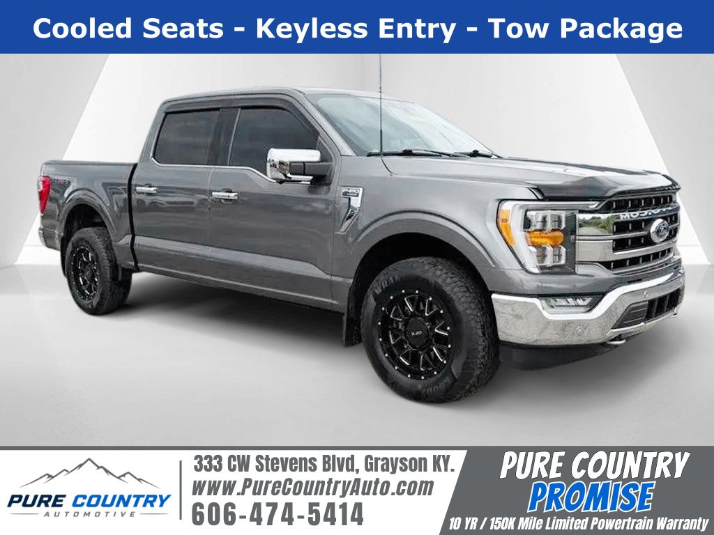 Gray Metallic 2021 Ford F-150 Pickup Truck Four-Wheel Drive Automatic
