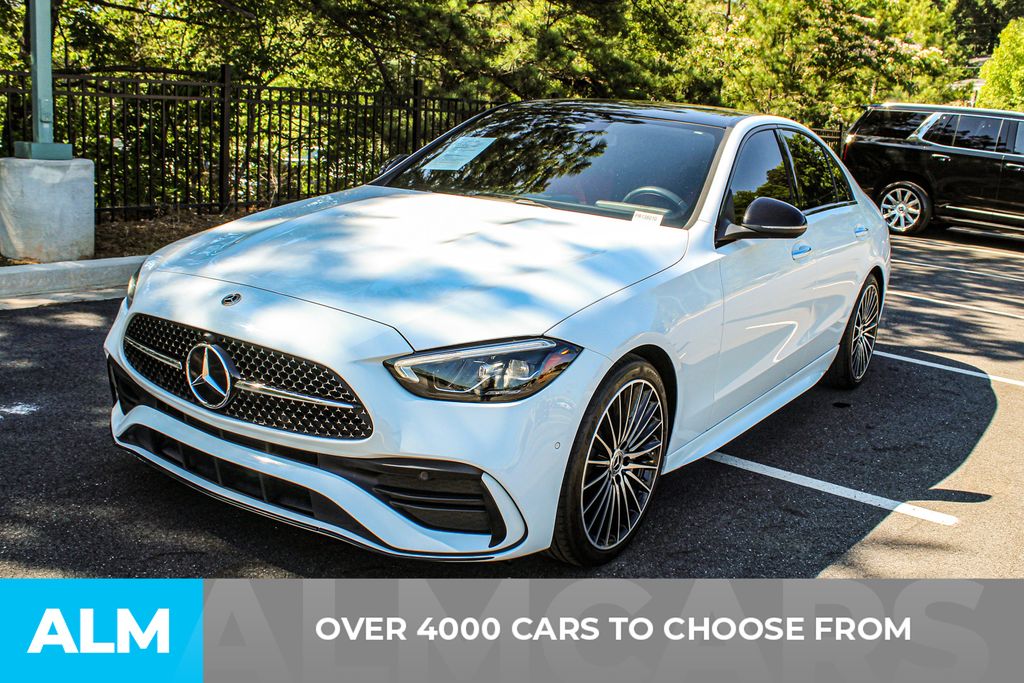 Used 2023 White Mercedes-Benz C 300 image 3
