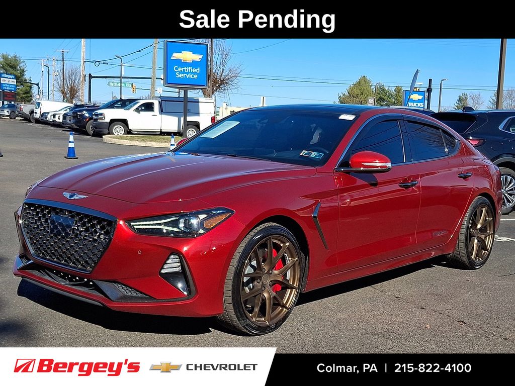Havana Red 2021 Genesis G70 3.3T RWD Sedan Rear-Wheel Drive 8-Speed Automatic