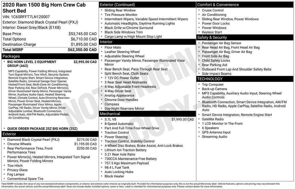 Used 2020 Ram 1500 Truck