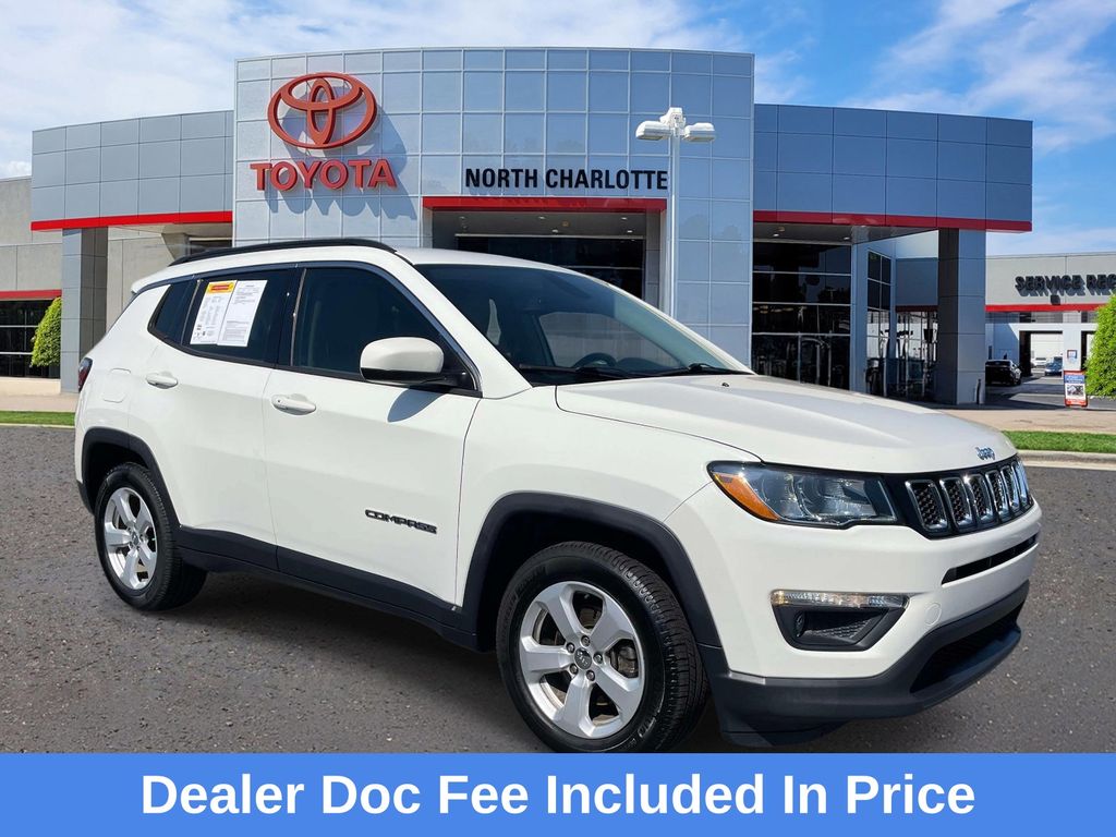 White Clearcoat 2020 Jeep Compass Latitude FWD SUV / Crossover Front-Wheel Drive 6-Speed Automatic